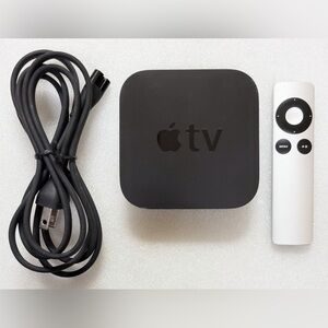 Apple TV 3rd generation with Remote and Cable - Black